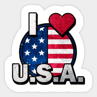 I ♥ USA Sticker